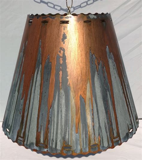 metallic oversized lamp shade